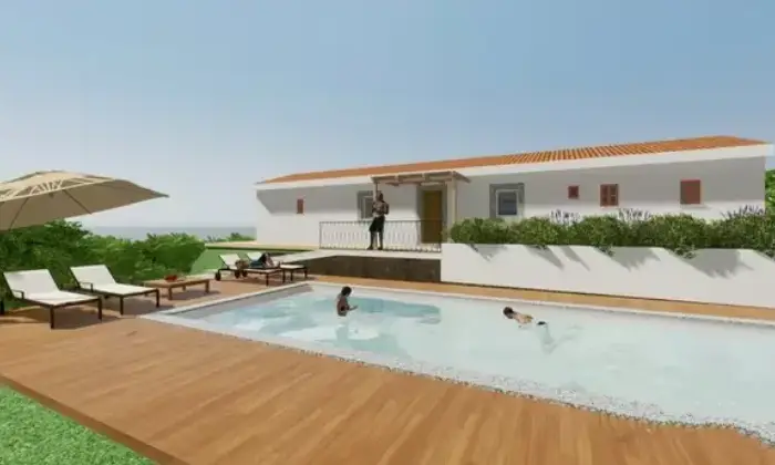 Rexer-Luogosanto-Vendesi-Villa-Sardegna-vista-mare-con-terreno-di-ettari-Facciata