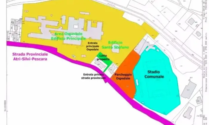 Rexer-Atri-Terreno-x-chioscoprefabbricato-HoReCa-entrata-principale-Ospedale-di-Atri-Altro