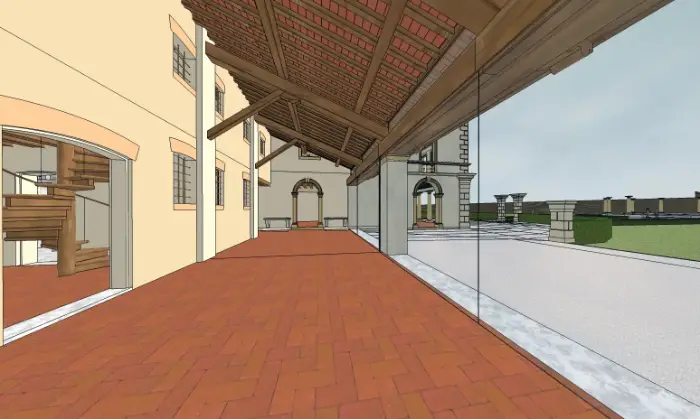 Rexer-Bolzano-Vicentino-Antica-villa-in-vendita-in-via-Postumia-a-Bolzano-Vicentino-Terrazzo