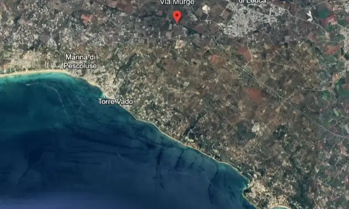 Rexer-Morciano-di-Leuca-Uliveto-produttivo-con-deposito-e-possibilit-di-realizzare-casa-vacanze-Vista-aerea