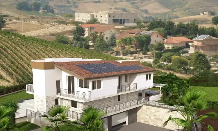 Rexer-Vita-Splendida-villa-in-costruzione-nella-campagna-trapanese-Vista-aerea
